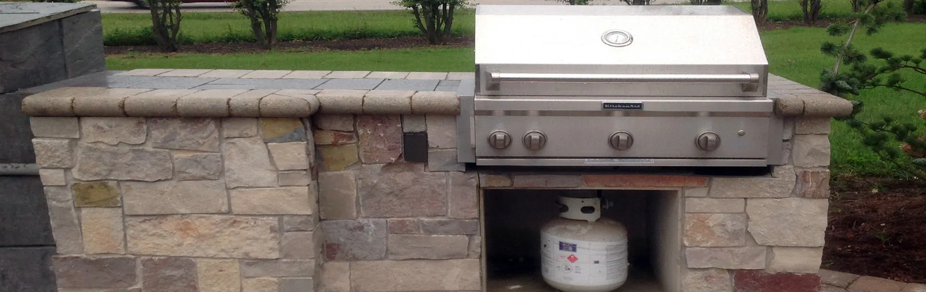 Outdoor fire feature and patio St Charles IL