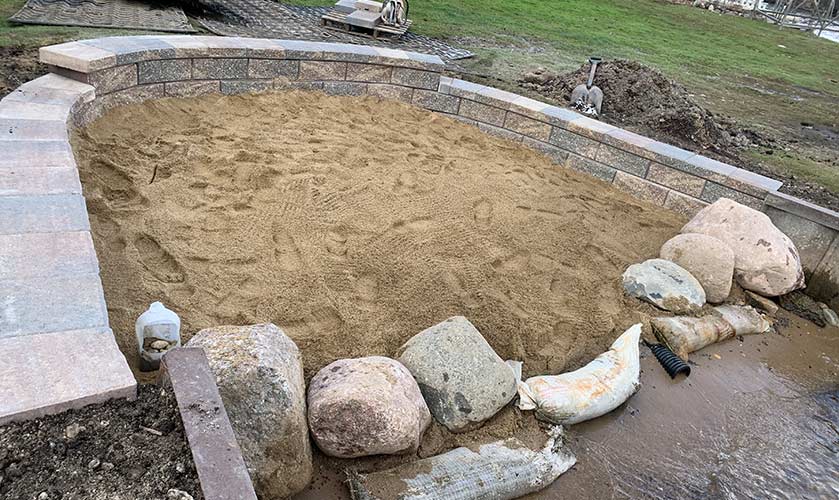 Retaining Wall — Wonder Lake