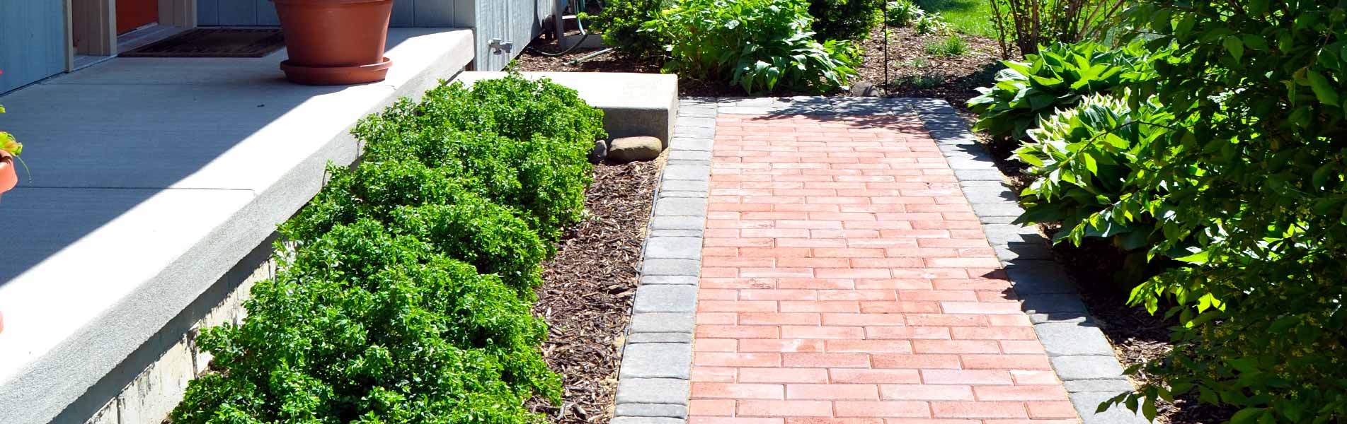 Backyard connecting path McHenry IL