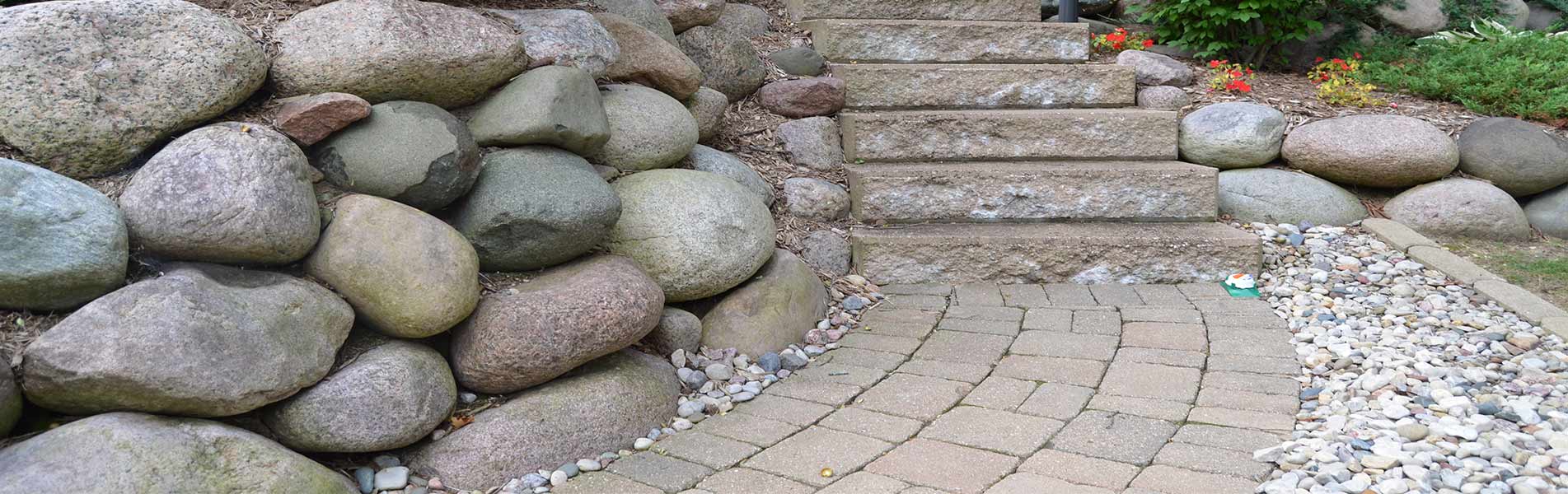 Brick Sidewalk & Stairs