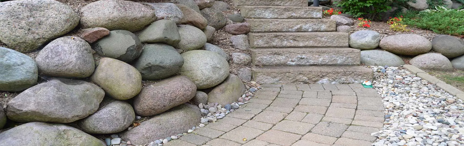 Brick Sidewalk & Stairs